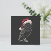 Cartes Pour Fêtes Annuelles Corbeau de Noël (Debout devant)