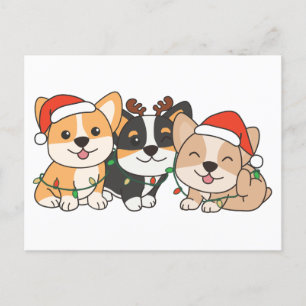 Cartes Pour Fêtes Annuelles Corgi Christmas Animals Chiens mignons