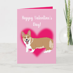 Cartes Pour Fêtes Annuelles Corgi de la Saint-Valentin