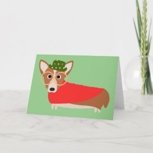 Cartes Pour Fêtes Annuelles Corgi de Noël