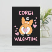 Cartes Pour Fêtes Annuelles Corgi est ma Saint-Valentin (Debout devant)