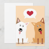 Cartes Pour Fêtes Annuelles Corgi Love (Devant / Derrière)