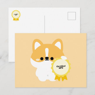 Cartes Pour Fêtes Annuelles Corgi PNJ certifié