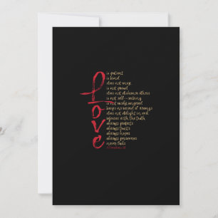 Cartes Pour Fêtes Annuelles Corinthiens Verset Biblique Amour Est Patient Amou