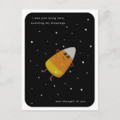 Cartes Pour Fêtes Annuelles Corn à bonbons "Compter mes bénédictions" Thanksgi (Devant)