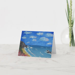 Cartes Pour Fêtes Annuelles Cornish Coast imprimer à partir d'oeuvres original