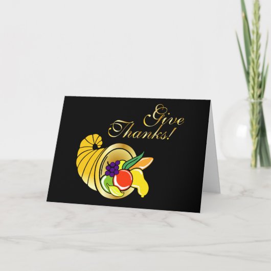 Cartes Pour Fêtes Annuelles Cornucopia (Devant)