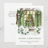 Cartes Pour Fêtes Annuelles Corporate Greeting (Devant / Derrière)