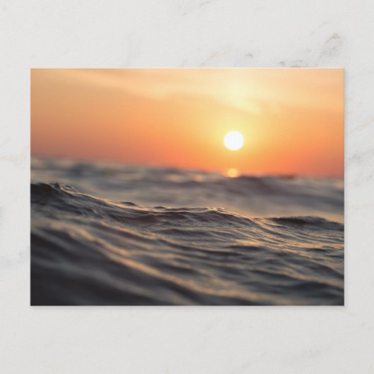 Cartes Pour Fêtes Annuelles Corps d'eau pendant l'heure d'or (Devant)