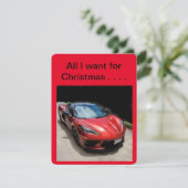 Cartes Pour Fêtes Annuelles Corvette pour Noël (Debout devant)