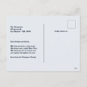 Cartes Pour Fêtes Annuelles Cosmic Ice New Year Retro Modern Blue Photo (Dos)