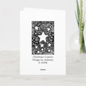 Cartes Pour Fêtes Annuelles Cosmos de Noël - II - Turquoise (Dos)