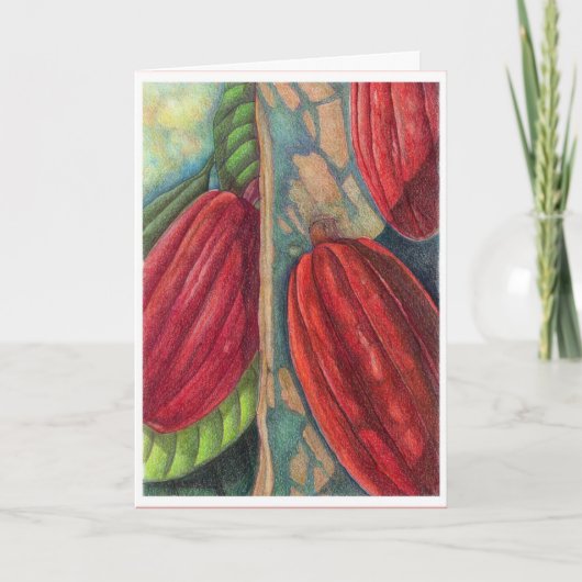 Cartes Pour Fêtes Annuelles Cosses de cacao (Devant)