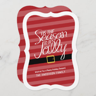 Cartes Pour Fêtes Annuelles Costume de Noël Jolly - Non photo