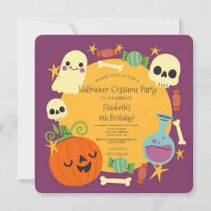 Cartes Pour Fêtes Annuelles Costume d'Halloween Fête d'anniversaire pour enfan