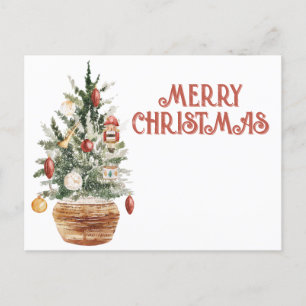 Cartes Pour Fêtes Annuelles Cosy arbre de Noël vintage