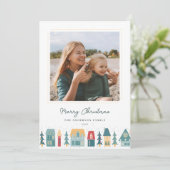 Cartes Pour Fêtes Annuelles Cosy Christmas Village Photo (Debout devant)