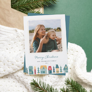 Cartes Pour Fêtes Annuelles Cosy Christmas Village Photo