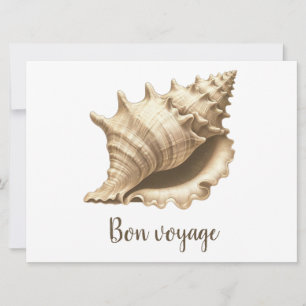 Cartes Pour Fêtes Annuelles Coteau/plage/coquillage nautique
