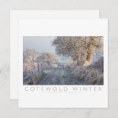 Cartes Pour Fêtes Annuelles Cotswold Winter (Devant / Derrière)