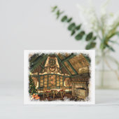 Cartes Pour Fêtes Annuelles Cottage de Noël (Debout devant)