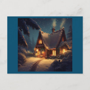 Cartes Pour Fêtes Annuelles Cottage de Noël 4