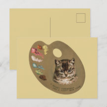 Cottagecore victorien vintage Artiste de chat de N