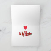 Cartes Pour Fêtes Annuelles Cou rouge cupide (Intérieur)