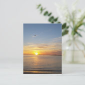 Cartes Pour Fêtes Annuelles Coucher de soleil à Thanksgiving. (Debout devant)