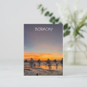 Cartes Pour Fêtes Annuelles Coucher de soleil de Boracay (Debout devant)