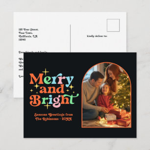 Cartes Pour Fêtes Annuelles Coucher de soleil lumineux joyeux et brillant Noël