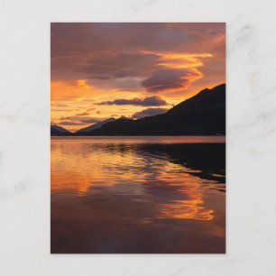 Cartes Pour Fêtes Annuelles Coucher de soleil sur Loch Leven