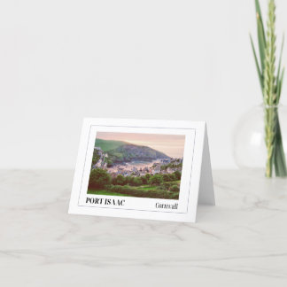Cartes Pour Fêtes Annuelles Coucher de soleil sur Port Isaac, Cornouailles