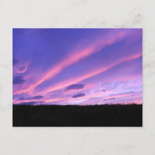 Cartes Pour Fêtes Annuelles Coucher de soleil violet