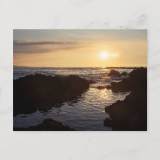 Cartes Pour Fêtes Annuelles Coucher de soleil Waikaloa Pacific à Hawaï