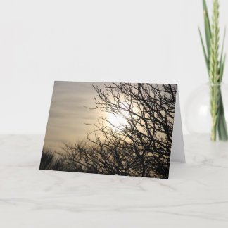 Cartes Pour Fêtes Annuelles Coucher du soleil à Dighty Burn