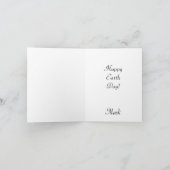 Cartes Pour Fêtes Annuelles Couleur de la planète Terre (Intérieur)