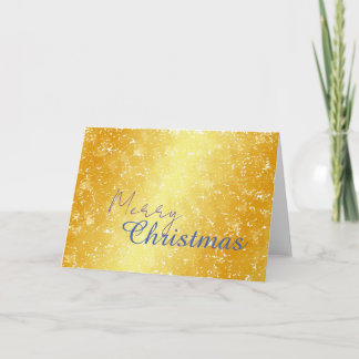 Cartes Pour Fêtes Annuelles Couleur or Joyeux Noël Message de famille Nouvel A