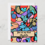 CARTES POUR FÊTES ANNUELLES COULEURS D'EAU NUMÉRIQUE NEUROGRAPHIQUE (Devant)