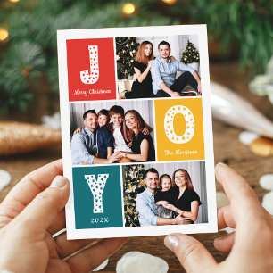 Cartes Pour Fêtes Annuelles Couleurs Festives modernes Joyeux Noël 3 Photo