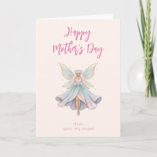 Cartes Pour Fêtes Annuelles Couleurs pastel de la fée angélique magique pour l
