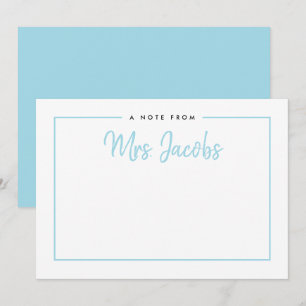 Cartes Pour Fêtes Annuelles Couleurs personnalisées de la note encadrée Papier