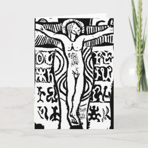 Cartes Pour Fêtes Annuelles Coupe de Crucifix de Paul Gauguin