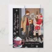 Cartes Pour Fêtes Annuelles Coupe de Noël des vacances chaudes au chocolat | B (Devant)