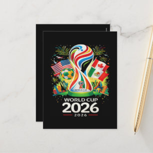 Cartes Pour Fêtes Annuelles Coupe du Monde 2026 Tournoi de Football