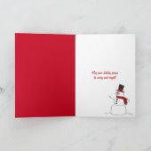 Cartes Pour Fêtes Annuelles Coupe Red Party Bonnes Fêtes de Noël (Intérieur)