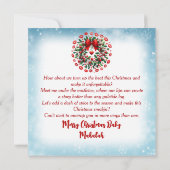 Cartes Pour Fêtes Annuelles Couple Afro-Américain Baiser sous le Gui à Noël (Dos)