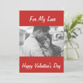 CARTES POUR FÊTES ANNUELLES COUPLE AFRO-AMÉRICAIN SAINT-VALENTIN (Debout devant)
