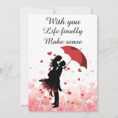 Cartes Pour Fêtes Annuelles Couple first anniversary Personalized romantic (Devant)