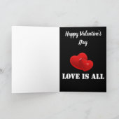 Cartes Pour Fêtes Annuelles Couple Heureuse Sainte-Valentin (Intérieur)